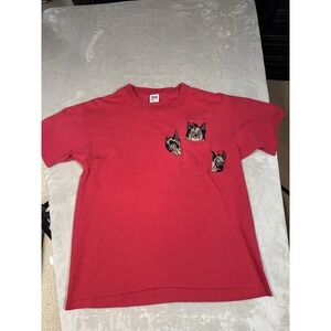 Vintage Disney The Lion King Hyena's Embroidered T-Shirt XL MADE IN USA